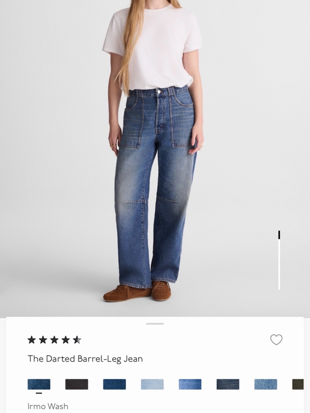 Madewell The Darted Barrel Leg Jean